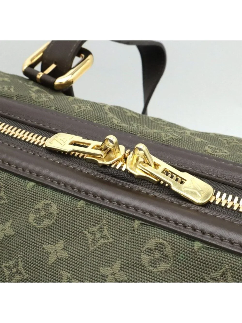Louis Vuitton Monogram Mini e Boston Bag Canvas Khaki